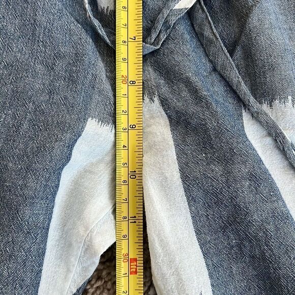 Current Elliott Women's The Drawstring Lounge Trouser Tokyo Revival Cotton Linen - Picture 7 of 8